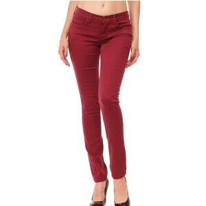 Genetic Denim Split Hem Skinny Jeans Red Size 25
